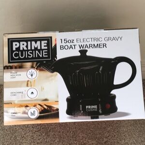 15oz Electric Gravy Boat Warmer - Black